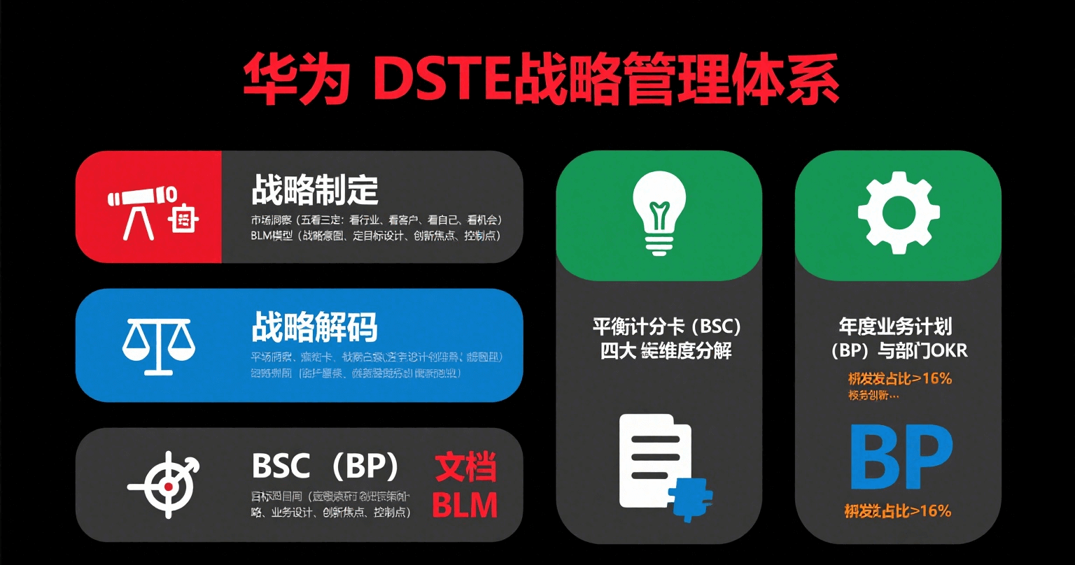 DSTE战略管理全流程解决方案示意图